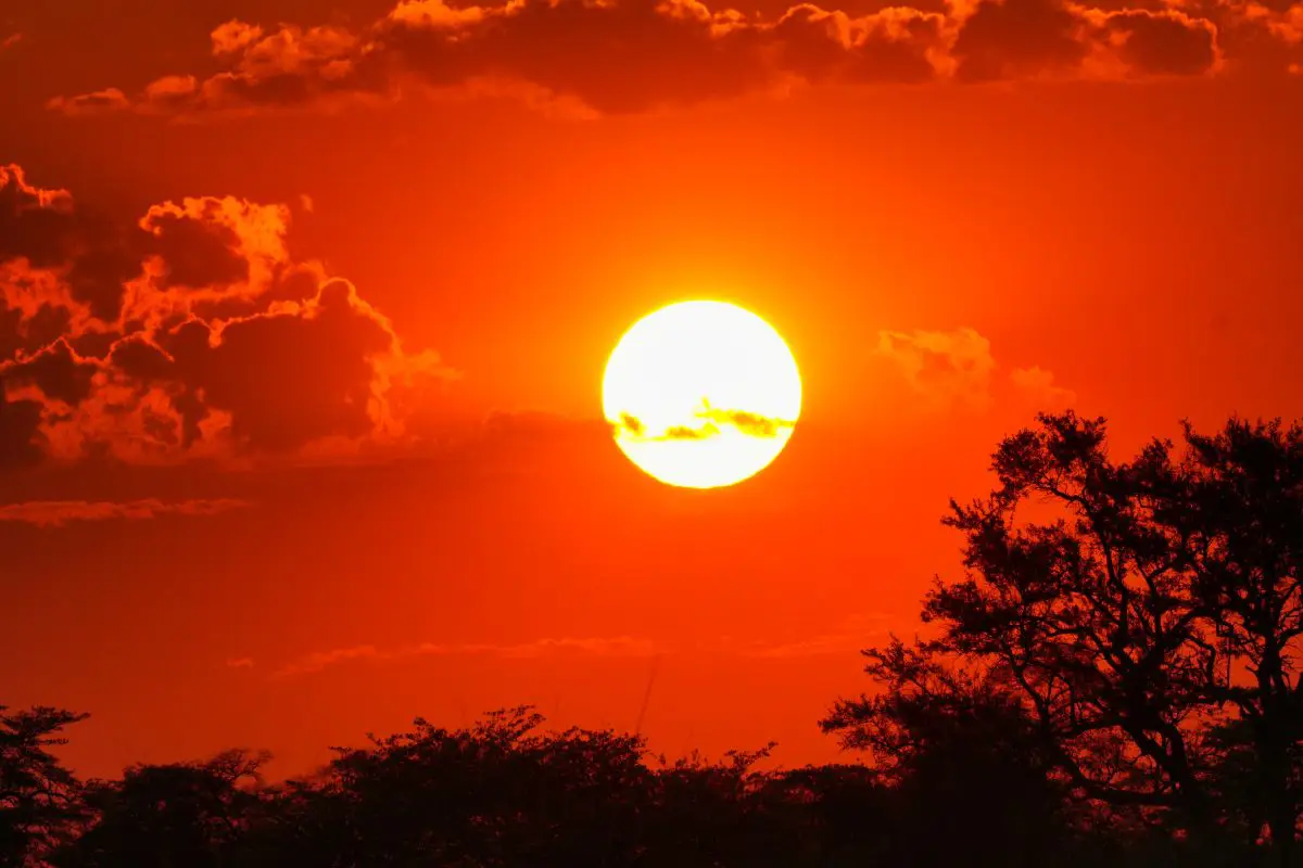 Sonnenuntergang in Namibia